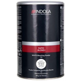 Безпиловий освітлювальний порошок Indola Profession Rapid Blond+ Білий 500 гр