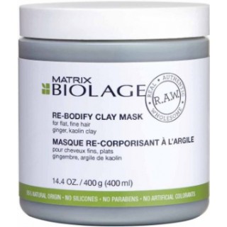 Маска-детокс з глиною для тонкого волосся Matrix Biolage R. A. W. Re-Bodify 400 мл