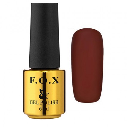 Гель-лак F.O.X Gel Polish Gold Pigment 201 бордово-винний 6 мл