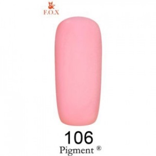 Гель-лак F.O.X Gel Polish Gold Pigment 106 рожевий 6 мл