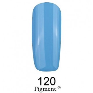 Гель-лак F.O.X Gel Polish Gold Pigment 120 блакитний 6 мл