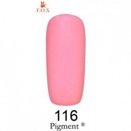 Гель-лак F.O.X Gel Polish Gold Pigment 116 рожевий 6 мл