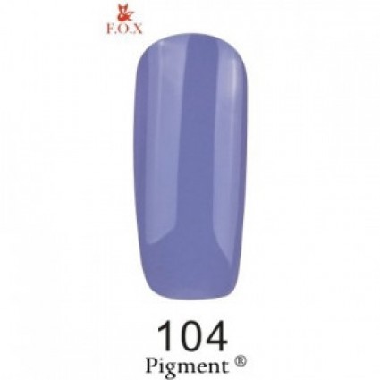 Гель-лак F.O.X Gel Polish Gold Pigment 104 бузковий 6 мл