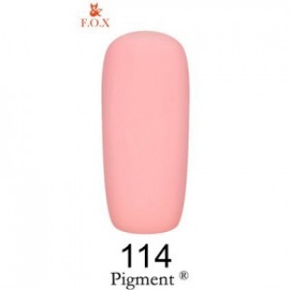 Гель-лак F.O.X Gel Polish Gold Pigment 114 колір чайної троянди 6 мл