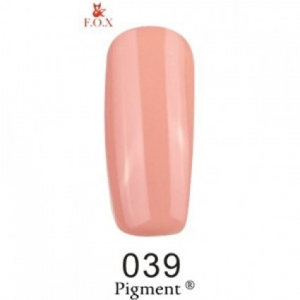 Гель-лак F.O.X Gel Polish Gold Pigment 039 тілесно-бежевий 6 мл