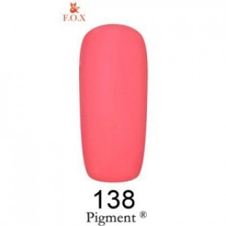 Гель-лак F.O.X Gel Polish Gold Pigment 138 малиново-рожевий приглушений 6 мл
