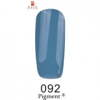 Гель-лак F.O.X Gel Polish Gold Pigment 092 брудно-блакитний 6 мл