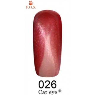 Cat eye 026 F.O.X gel-polish gold 6 мл