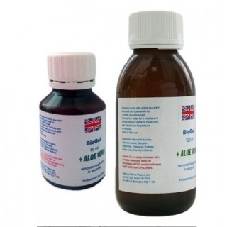 Derma Pharms UK BioGel + Aloe Vera. Біогель для педикюру, манікюру 120 мл (Ремувер)