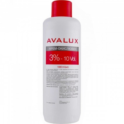 Крем-окислювач для волосся Avalux 3% 1000 ml Крем-окислювач для волосся Avalux 3% 1000 ml