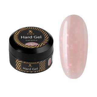 Будівельний гель F.O.X Hard gel Glitz Rose 15 мл