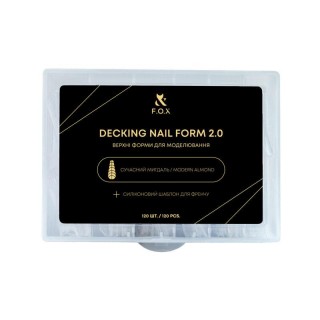 Верхні форми для моделювання F.O.X Decking Nailform 2.0 Сучасний Мигдаль(120 шт)
