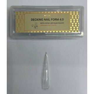Верхні форми для моделювання F.O.X Decking Nail form 4.0 Класичний Стілет 28 шт