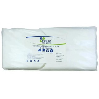 Серветки Polix Pro&Med для масажного столу з отвором із спанбонду 40*35 см 50шт