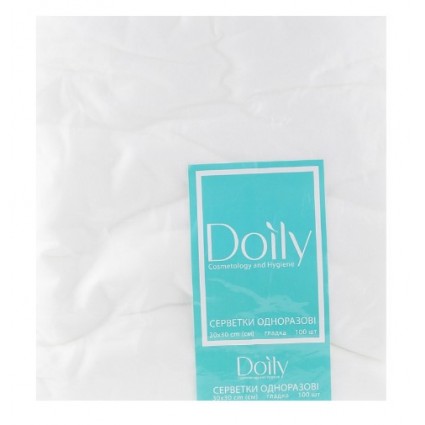 Салветки 30*30 Doily гладкі 100 шт Салветки 30*30 Doily гладкі 100 шт