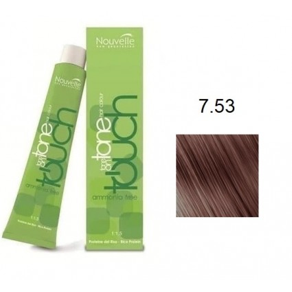 Крем-фарба для волосся Nouvelle Touch 7.53 Каштановий 60 мл