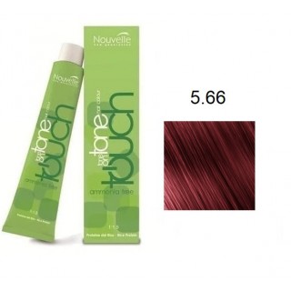 Крем-фарба для волосся Nouvelle Touch 5.66 Червоний рубін 60 мл