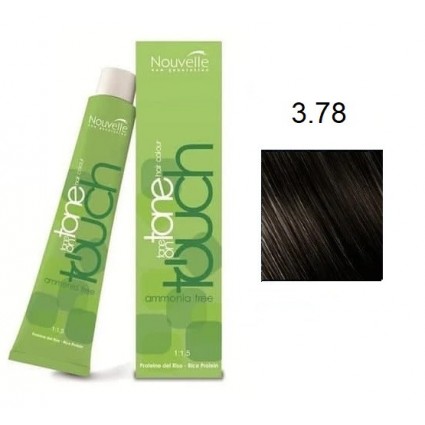 Крем-фарба для волосся Nouvelle Touch 3.78 Чорний перли 60 мл