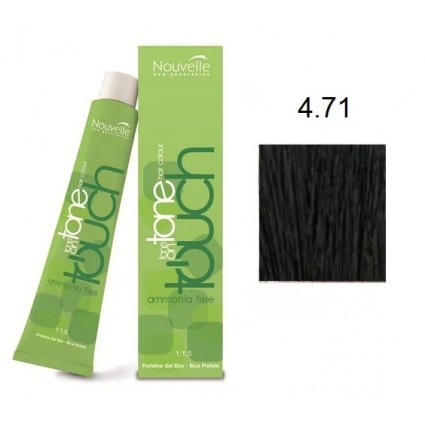 Крем-фарба для волосся Nouvelle Touch 4.71 Червоне дерево 60 мл Крем-фарба для волосся Nouvelle Touch 4.71 Червоне дерево 60 мл