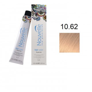 Фарба для волосся Nouvelle Hair Color 10.62 платиновий коричнево-червоний блондин 100 мл