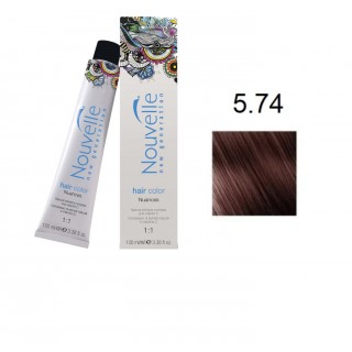 Фарба для волосся Nouvelle Hair Color 5.74 палісандрове дерево 100 мл