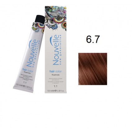 Фарба для волосся Nouvelle Hair Color 6.7 горіх 100 мл Фарба для волосся Nouvelle Hair Color 6.7 горіх 100 мл