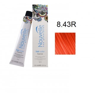 Фарба для волосся Nouvelle Hair Color 8.43 R помаранчевий корал 100 мл