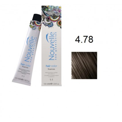 Фарба для волосся Nouvelle Hair Color 4.78 онікс 100 мл Фарба для волосся Nouvelle Hair Color 4.78 онікс 100 мл