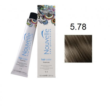 Фарба для волосся Nouvelle Hair Color 5.78 граніт 100 мл Фарба для волосся Nouvelle Hair Color 5.78 граніт 100 мл
