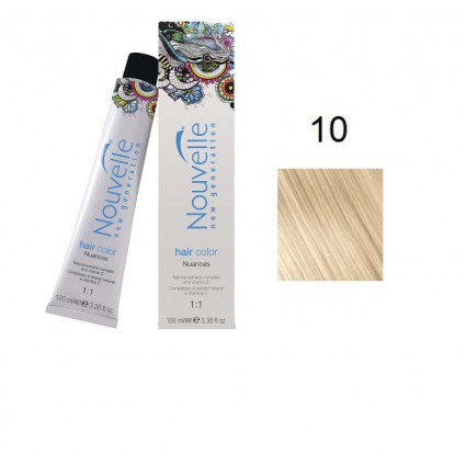Фарба для волосся Nouvelle Hair Color 10 платиновий блондин 100 мл Фарба для волосся Nouvelle Hair Color 10 платиновий блондин 100 мл