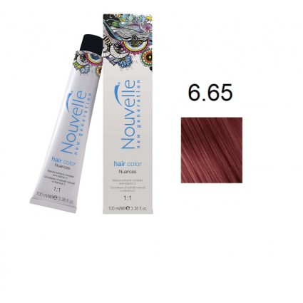 Фарба для волосся Nouvelle Hair Color 6.65 червоний пунцовий 100 мл
