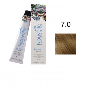 Фарба для волосся Nouvelle Hair Color 7.0 насичений середньо-русявий 100 мл