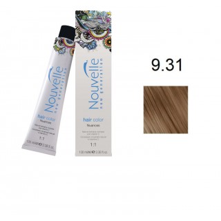 Фарба для волосся Nouvelle Hair Color 9.31 золотистий попелястий блондин 100 мл
