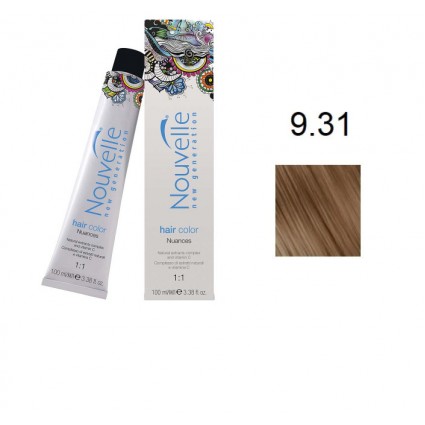 Фарба для волосся Nouvelle Hair Color 9.31 золотистий попелястий блондин 100 мл