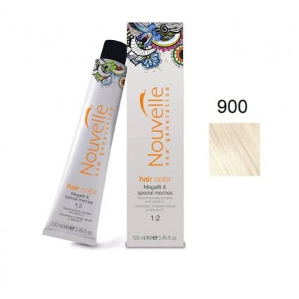 Фарба для волосся Nouvelle Hair Color 900 ультра світлий блондин 100 мл Фарба для волосся Nouvelle Hair Color 900 ультра світлий блондин 100 мл