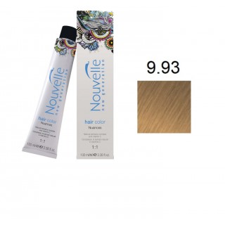 Фарба для волосся Nouvelle Hair Color 9.93 дуже світлий пісочно-золотистий блондин 100 мл