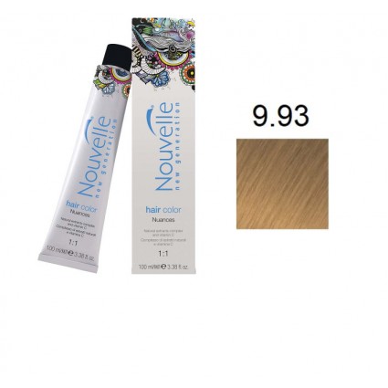 Фарба для волосся Nouvelle Hair Color 9.93 дуже світлий пісочно-золотистий блондин 100 мл Фарба для волосся Nouvelle Hair Color 9.93 дуже світлий пісочно-золотистий блондин 100 мл