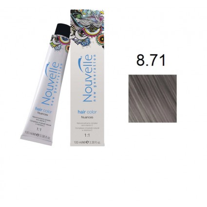 Фарба для волосся Nouvelle Hair Color 8.71 шифер 100 мл Фарба для волосся Nouvelle Hair Color 8.71 шифер 100 мл