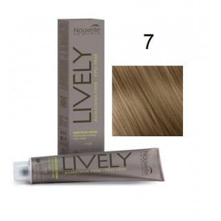 Крем-фарба для волосся безаміачна Nouvelle Lively Hair Color 7 Блонд 100 мл