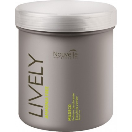 Сяюча пудра для волосся без аміаку Nouvelle Живий Bleaching Powder Mildeco 500 г