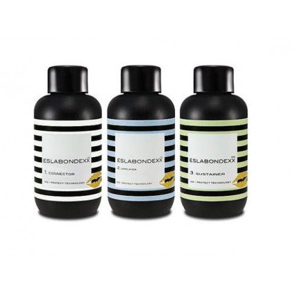 Набір для захисту волосся Nouvelle Eslabondexx Connector Kit 100 ml +AmplifIer 100 ml +Sustainer 100 ml