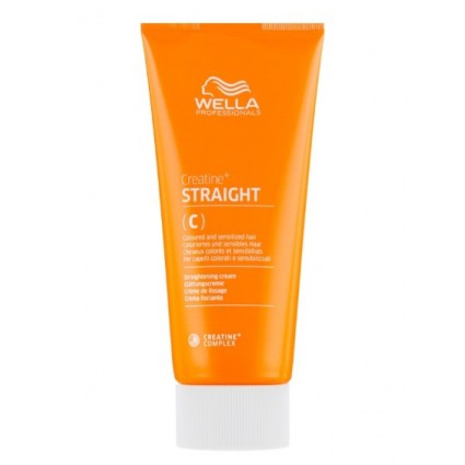Крем для випрямлення фарбованого та чутливого волосся Wella Professionals Creatine+ Straight C 200 мл