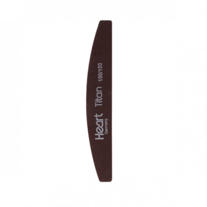 З Пилка HEART Half TITAN Brown 150/150 півмісяць коричневий тонкий