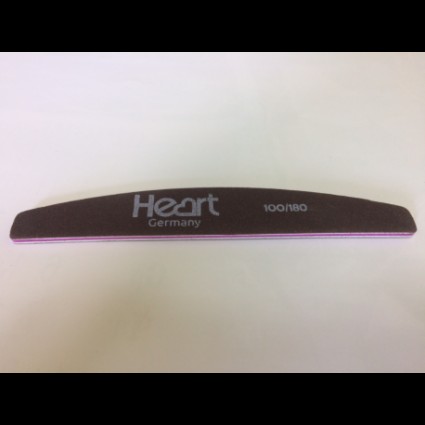 З Пилка HEART Half TITAN Brown 180/240 півмісяць коричневий тонкий