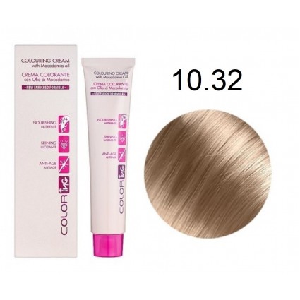 Крем-фарба для волосся Ing Professional Coloring Cream With Macadamia Oil 10.32 Блондин платиновий бежевий 60 мл Крем-фарба для волосся Ing Professional Coloring Cream With Macadamia Oil 10.32 Блондин платиновий бежевий 60 мл
