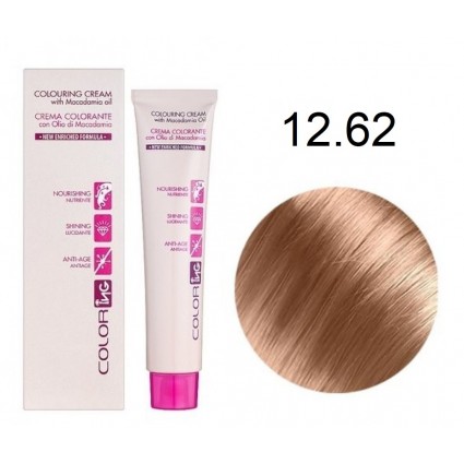 Крем-фарба для волосся Ing Professional Coloring Cream With Macadamia Oil 12.62 Ультра блонд рожевий 60 мл Крем-фарба для волосся Ing Professional Coloring Cream With Macadamia Oil 12.62 Ультра блонд рожевий 60 мл
