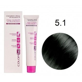 Крем-фарба для волосся Ing Professional Coloring Cream With Macadamia Oil 5.1 Світло-каштановий попелястий 60 мл