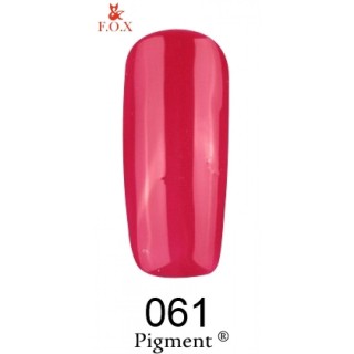 Гель-лак F.O.X Gel Polish Gold Pigment 061 малиново-рожевий 6 мл