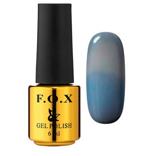 Гель-лак F.O.X gel-polish Thermo 002 блідий синій 6 мл