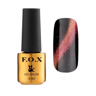 Гель-лак F.O.X gel-polish Cat eye 3D 003 темний бронзово-рудий 6 мл
